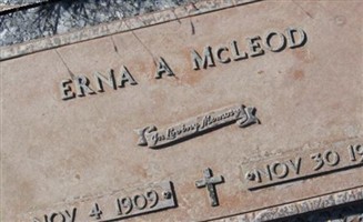 Erna Amanda "Erna Amanda" Holcomb McLeod