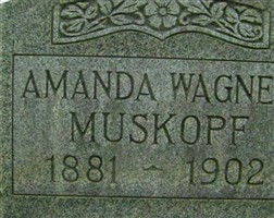 Amanda Christina Philippina Wagner Muskopf Amanda Christina Philippina Wagner Muskopf