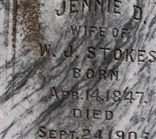 Amanda Jane "Jennie" Dowell Stokes