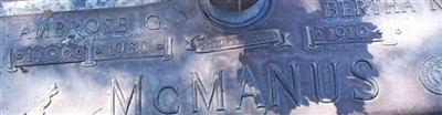 Ambrose G McManus Ambrose G McManus