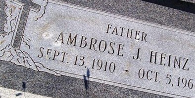Ambrose J Heinz Ambrose J Heinz