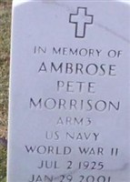 Ambrose Pete Morrison Ambrose Pete Morrison