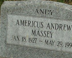Americus Andrew "Andy" Massey Americus Andrew "Andy" Massey