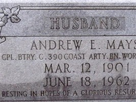 Corp Andrew E. Mays Corp Andrew E. Mays