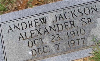 Andrew Jackson Alexander Andrew Jackson Alexander