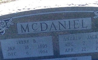 Andrew Jackson McDaniel Andrew Jackson McDaniel