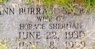Ann Burrage Sherman Ann Burrage Sherman