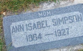 Ann Isabel Chalk Simpson Ann Isabel Chalk Simpson