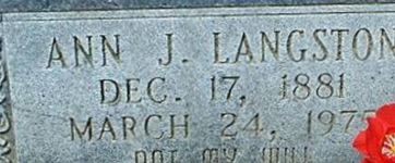 Ann J Langston Ann J Langston