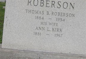 Ann L. Kirk Roberson Ann L. Kirk Roberson