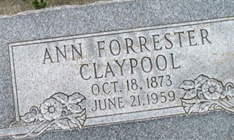Ann Mary Forrester Claypool