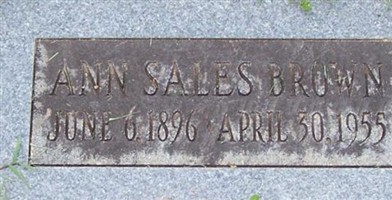 Ann Sales Brown Ann Sales Brown