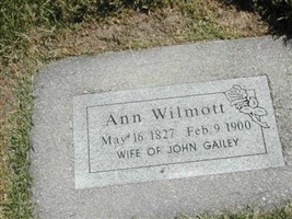Ann Wilmott Gailey Ann Wilmott Gailey