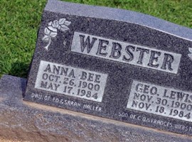 Anna Bee Haller Webster Anna Bee Haller Webster