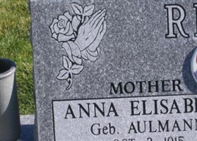 Anna Elisabeth Aulmann Reusch Anna Elisabeth Aulmann Reusch
