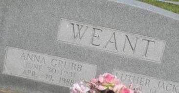 Anna Grubb Weant Anna Grubb Weant