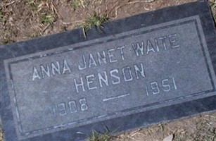 Anna Janet Waite Henson