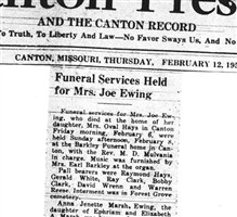 Anna Jenette Marsh Ewing