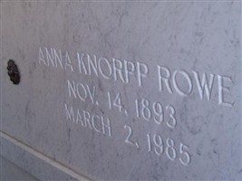Anna K Knorpp Rowe Anna K Knorpp Rowe