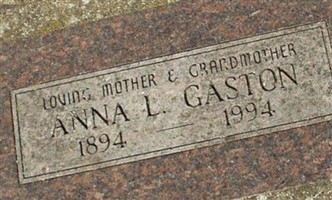 Anna L. Gaston Anna L. Gaston