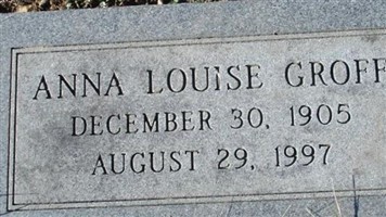 Anna Louise Groff Anna Louise Groff