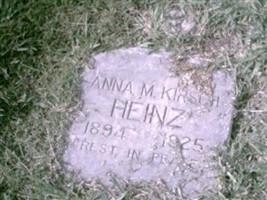 Anna M. Kirsch Heinz Anna M. Kirsch Heinz