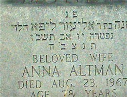 Anna Weinstein Altman