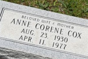 Anne Corene Cox Anne Corene Cox