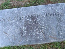 Anne Elizabeth Jordan Kizer