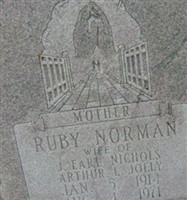 Ruby Annette Norman Nichols Jolly Ruby Annette Norman Nichols Jolly