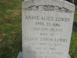 Annie Alice Watt Lowry Annie Alice Watt Lowry