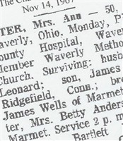 Annie Ardenia Wells Nester Annie Ardenia Wells Nester