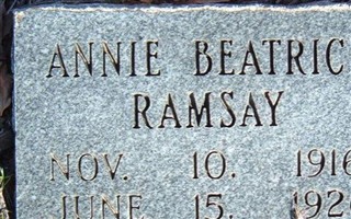 Annie Beatrice Ramsay