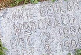 Annie Beulah McDonald