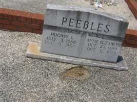 ANNIE ELIZABETH McFARLAND PEEBLES