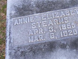 Annie Elizabeth Stearns Annie Elizabeth Stearns