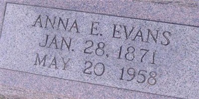 Annie Elizabeth Wilson Evans Annie Elizabeth Wilson Evans