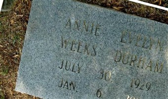 Annie Evelyn Weeks Durham