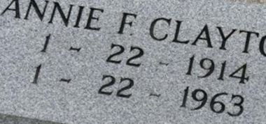 Annie F Clayton Annie F Clayton