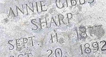 Annie Gibbs Sharp Annie Gibbs Sharp
