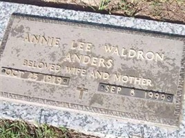 Annie Lee Waldron Anders Annie Lee Waldron Anders
