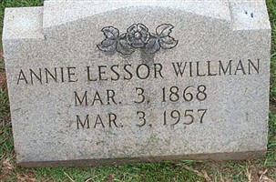 Annie Lessor Willman Annie Lessor Willman
