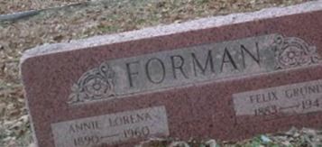 Annie Lorena Forman Annie Lorena Forman