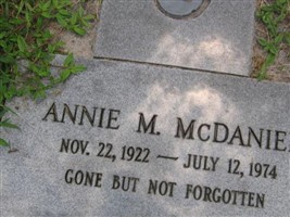 Annie M McDaniel