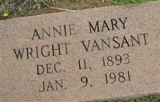 Annie Mary Wright Vansant