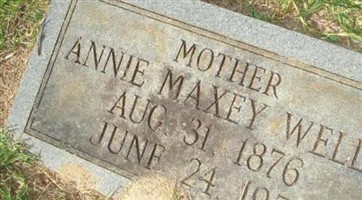 Annie Maxey Wells Annie Maxey Wells