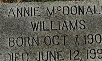 Annie McDonald Williams