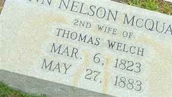 Annie Nelson McQuage Welch Annie Nelson McQuage Welch