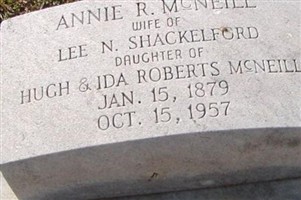 Annie R McNeill Shackelford Annie R McNeill Shackelford