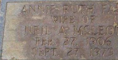 Annie Ruth Fair McLeod